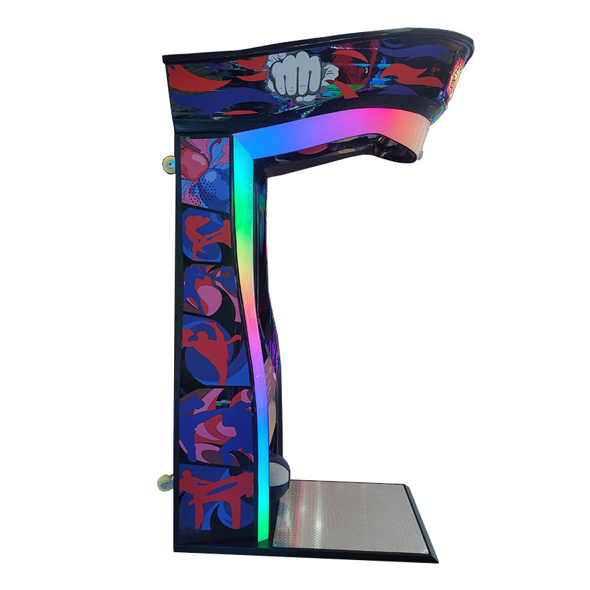 Boxer punching and kicking game machine