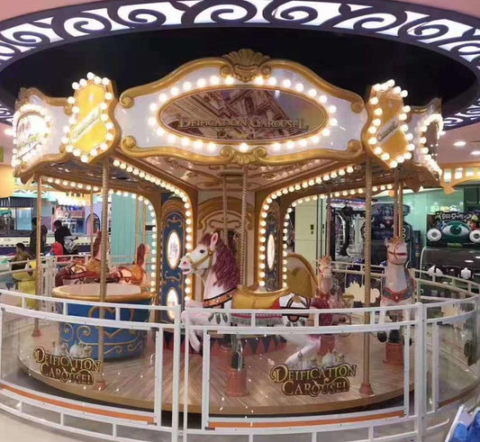 12-Seat Artistic Carousel