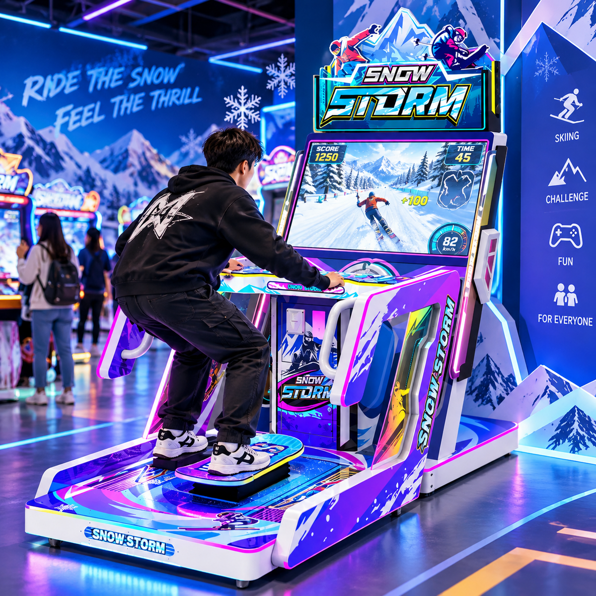Arcade Ski Simulator commercial digital sports equipment image 6
