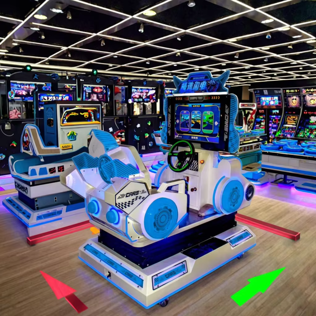 Arcade Racing Car Game Machine Kids Amusement Metal Machine in English Language