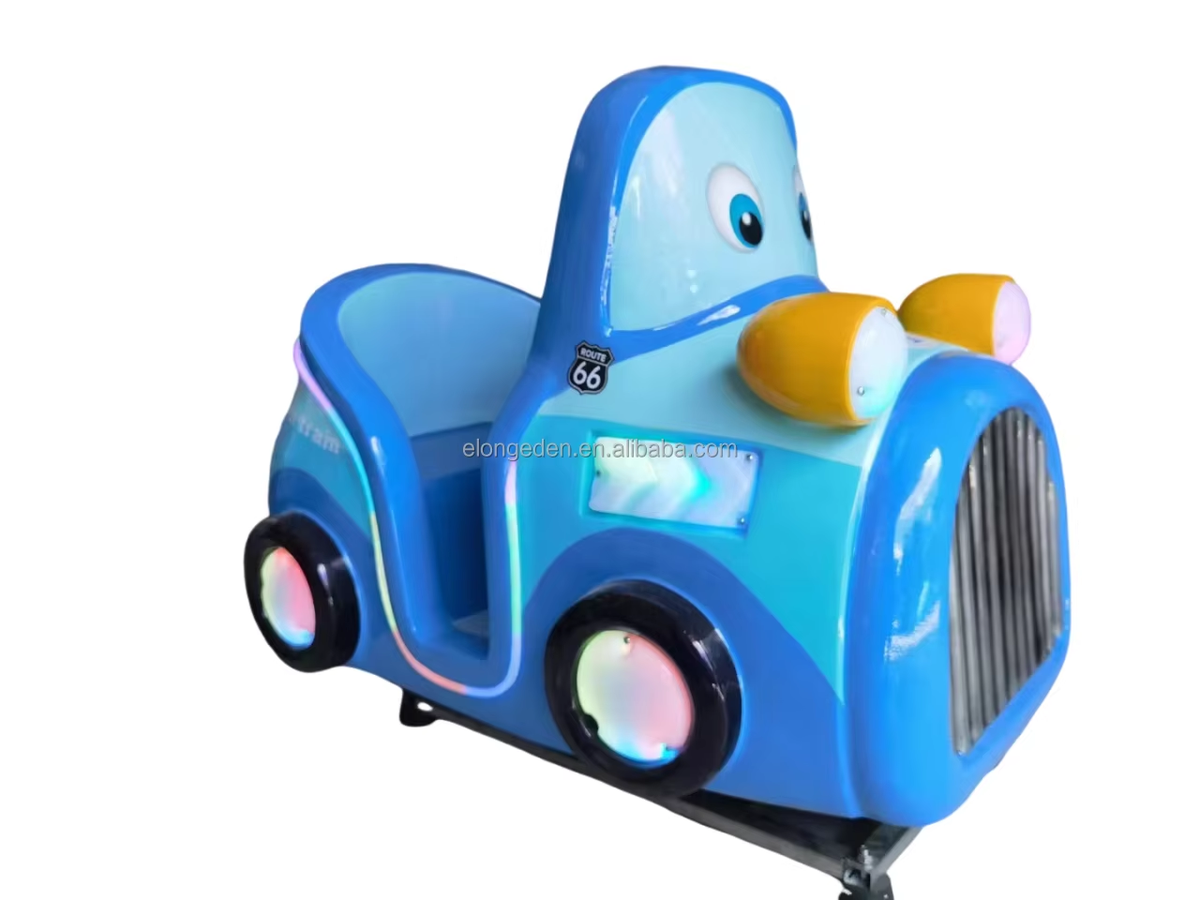 Funny Rocking Cars Kiddie Ride Coin-Operated Arcade Machine with Electric Swing Ride for Kids' Amusement