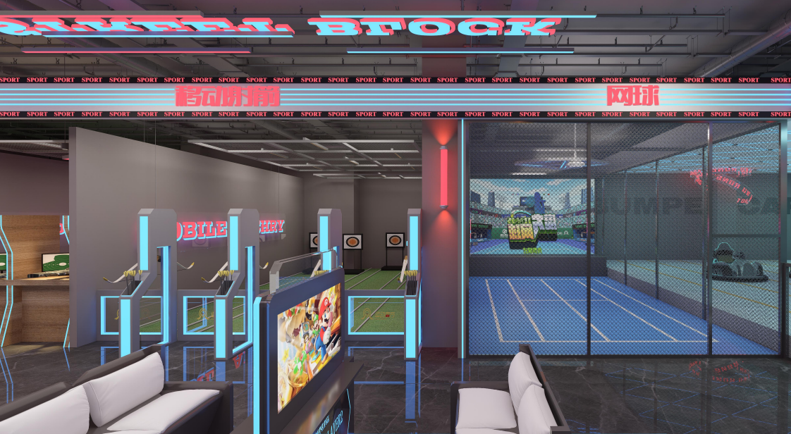 Indoor Tennis Simulator commercial digital sports equipment image 3
