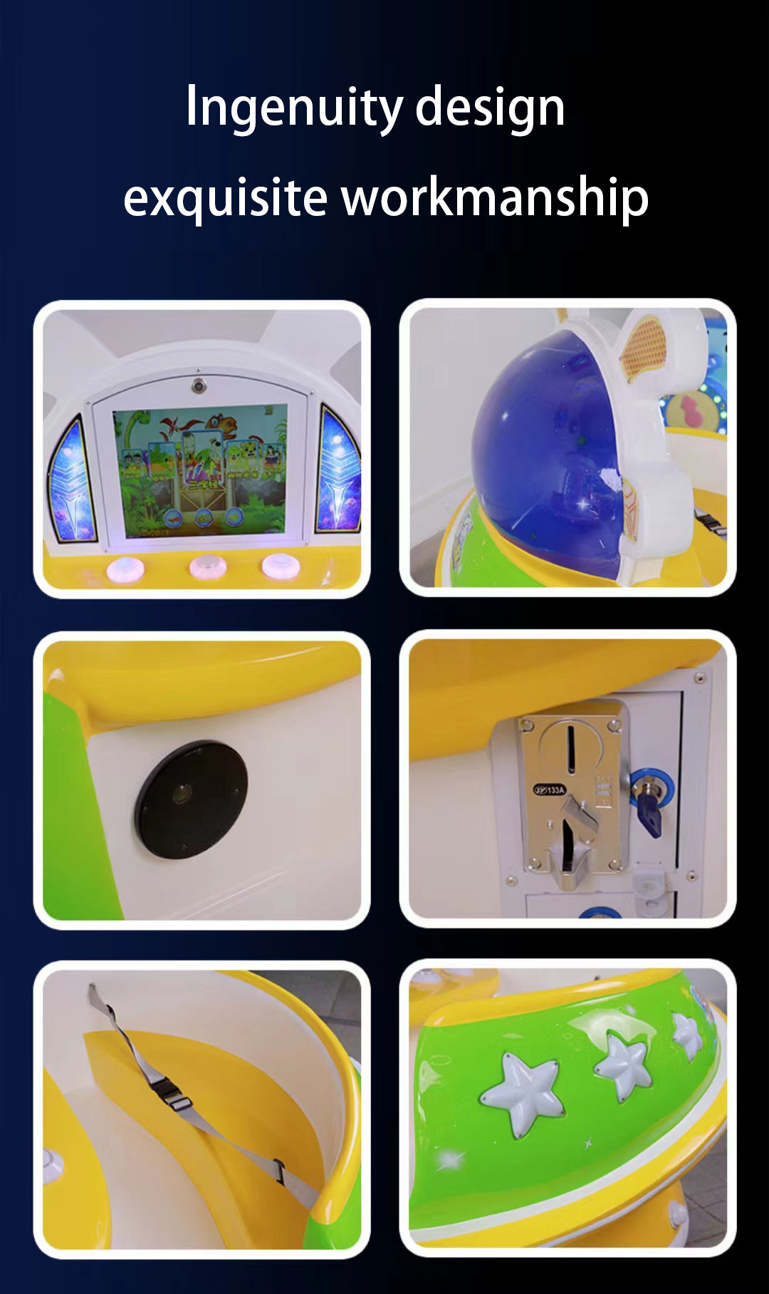 Amusement Kids Indoor Game Machine Arcade Machine for Game Center Coin Operated Kiddie Rides