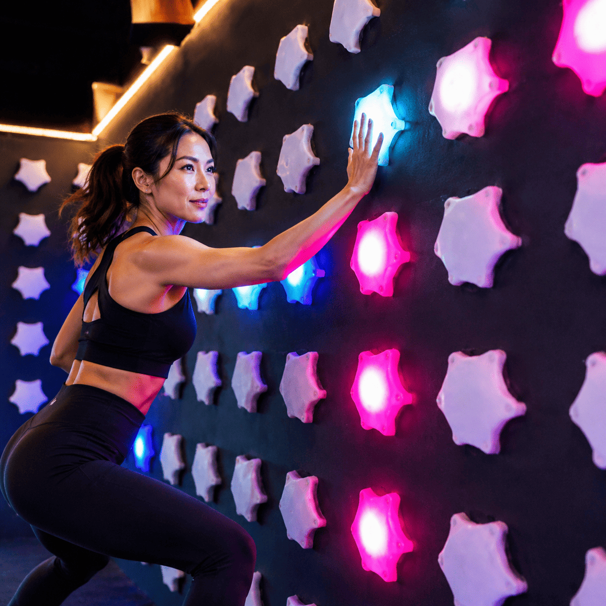 Interactive Climbing Wall commercial active gaming equipment image 1