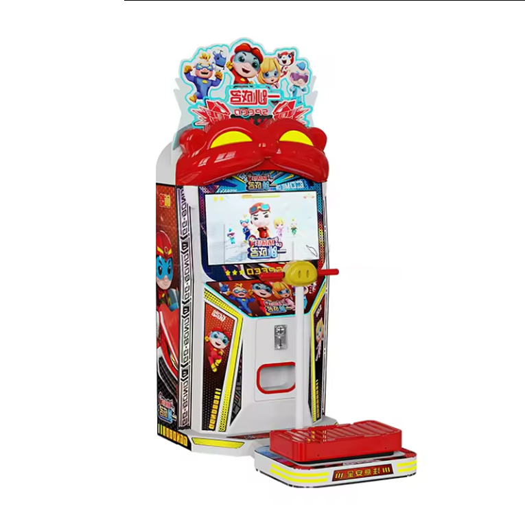 Elong Pigman Kid Jumped Arcade Game Machine 26 Inch Lcd Screen Video Game Indoor Racing Coin Operated Kids Game Machine