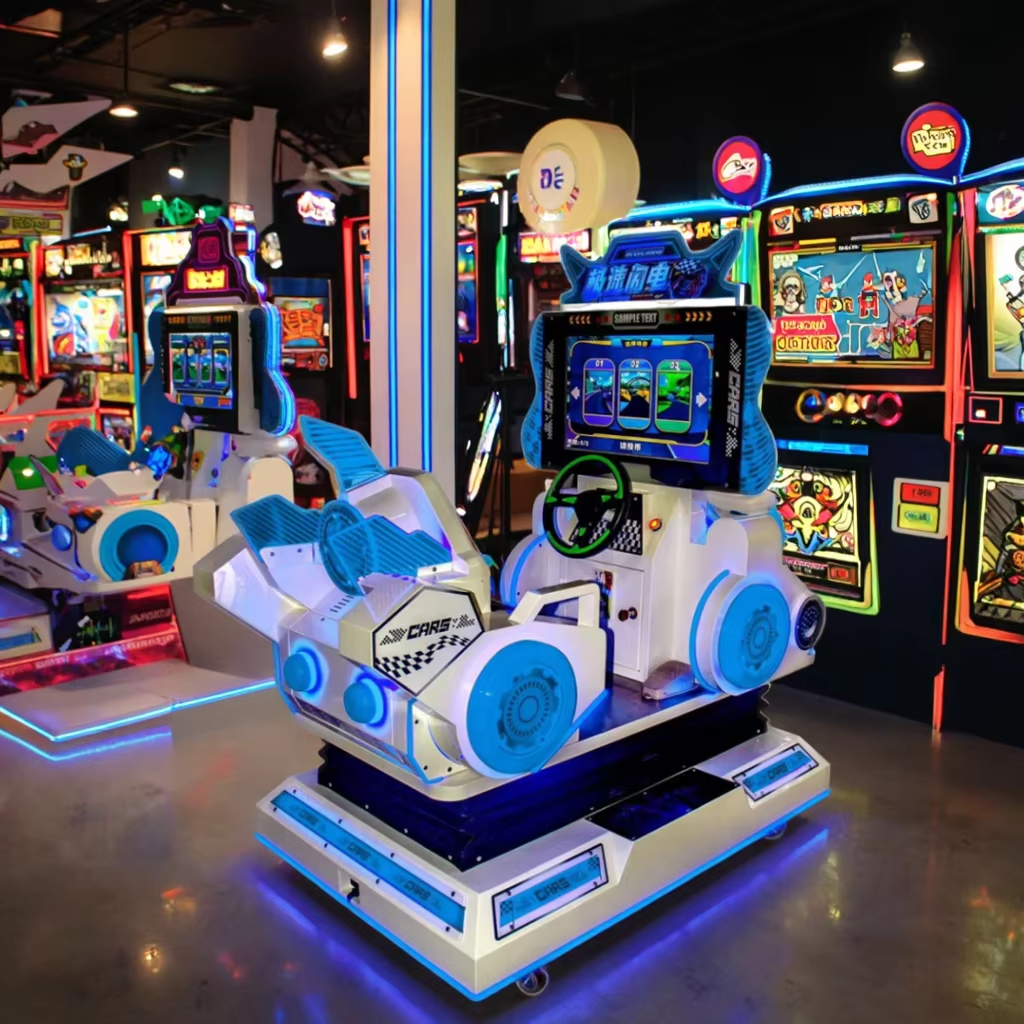 Arcade Racing Car Game Machine Kids Amusement Metal Machine in English Language