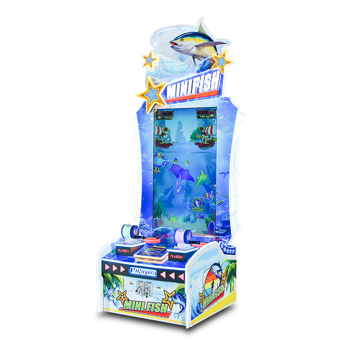 Mini Fish Coin-Operated Interactive Fish Exchange Arcade Entertainment Machine Iron Material Video Fishing Game