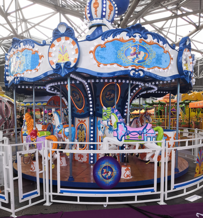 12-Seat Artistic Carousel