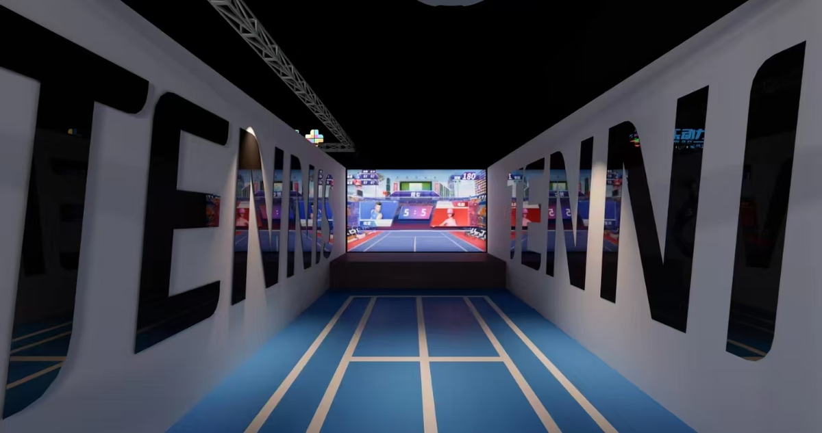Indoor Tennis Simulator commercial digital sports equipment image 6